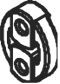 DINEX Rubber Strip, exhaust system Article number: 32819 cheaply