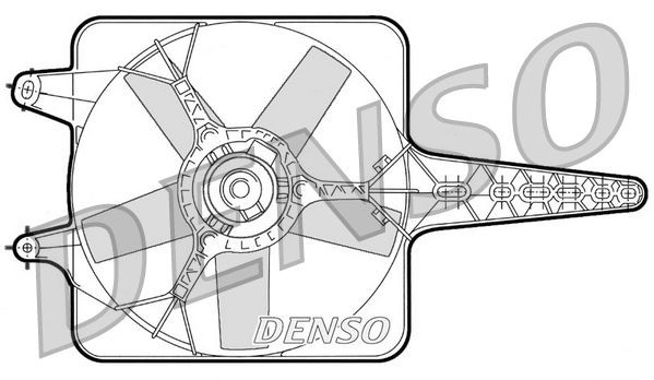 DENSO Fan, radiator Article number: DER09071 cheaply