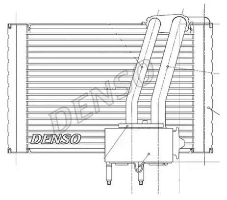 DENSO Air conditioning evaporator Article number: DEV07005 cheaply
