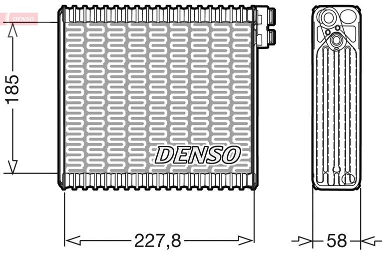 DENSO Air conditioning evaporator Article number: DEV09011 cheaply