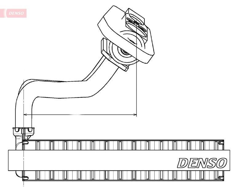 DENSO Air conditioning evaporator Article number: DEV09020 cheaply