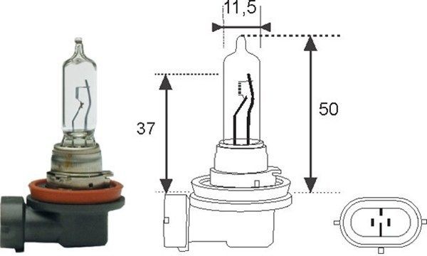MAGNETI MARELLI Bulb, spotlight Article number: 002548100000 cheaply
