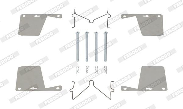 FERODO FBA423 Σετ βοηθ. εξαρτημάτων, τακάκια φρένων CAPRI 2600 RS 150 PS Βενζίνη 1974