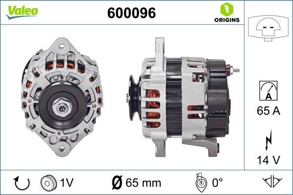 VALEO Generator Varenummer: 600096 billige