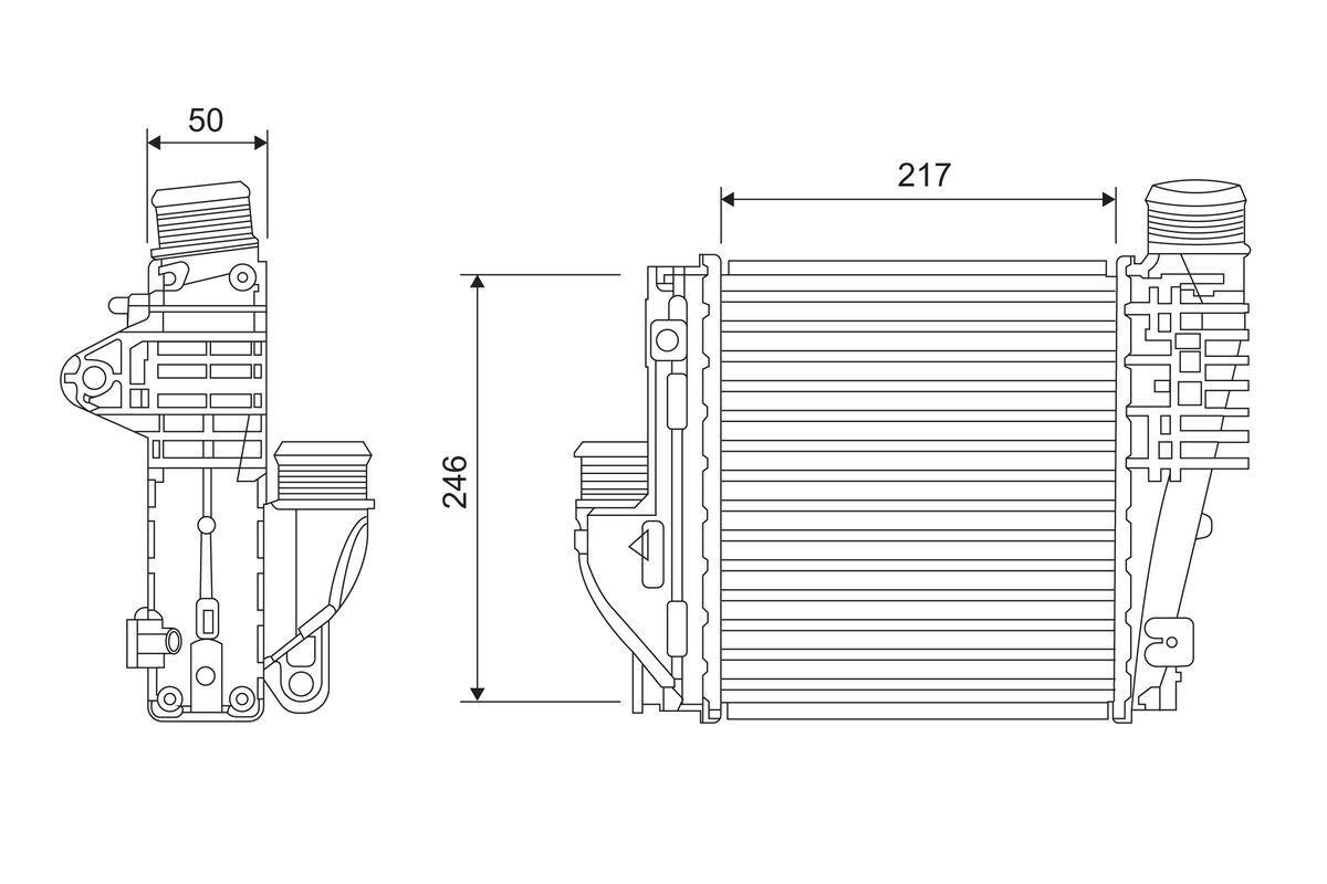 VALEO Intercooler Article number: 818290 cheaply