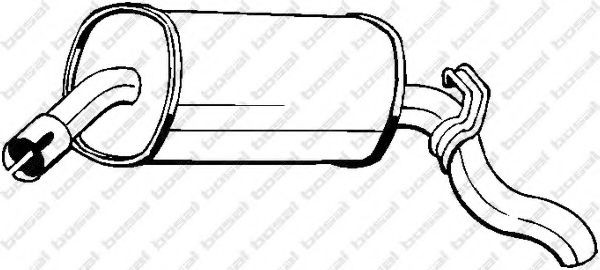 BOSAL Rear silencer Article number: 185-053 cheaply