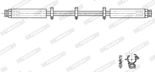 FERODO Brake disc Article number: DDF033-1 cheaply