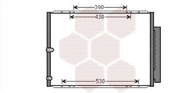 VAN WEZEL Air conditioning condenser Article number: 53005568 cheaply