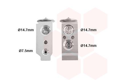 VAN WEZEL AC expansion valve Article number: 82001292 cheaply