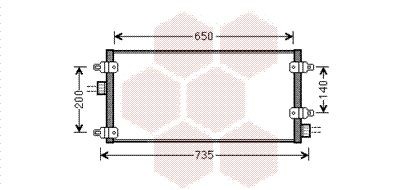 VAN WEZEL Air conditioning condenser Article number: 73005095 cheaply