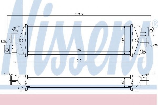 NISSENS Intercooler Varenummer: 96600 billige