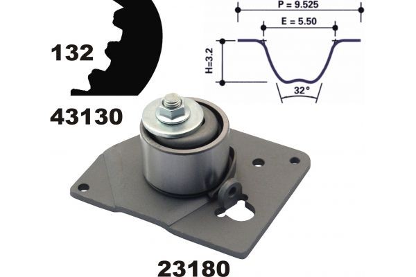 MAPCO Timing belt kit Article number: 23130 cheaply
