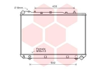 VAN WEZEL Engine radiator Article number: 81002102 cheaply
