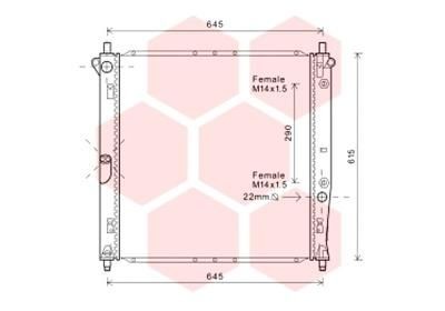 VAN WEZEL Engine radiator Article number: 81002125 cheaply