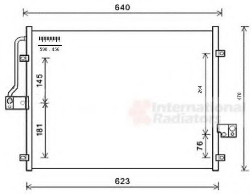 VAN WEZEL Air conditioning condenser Article number: 81005132 cheaply