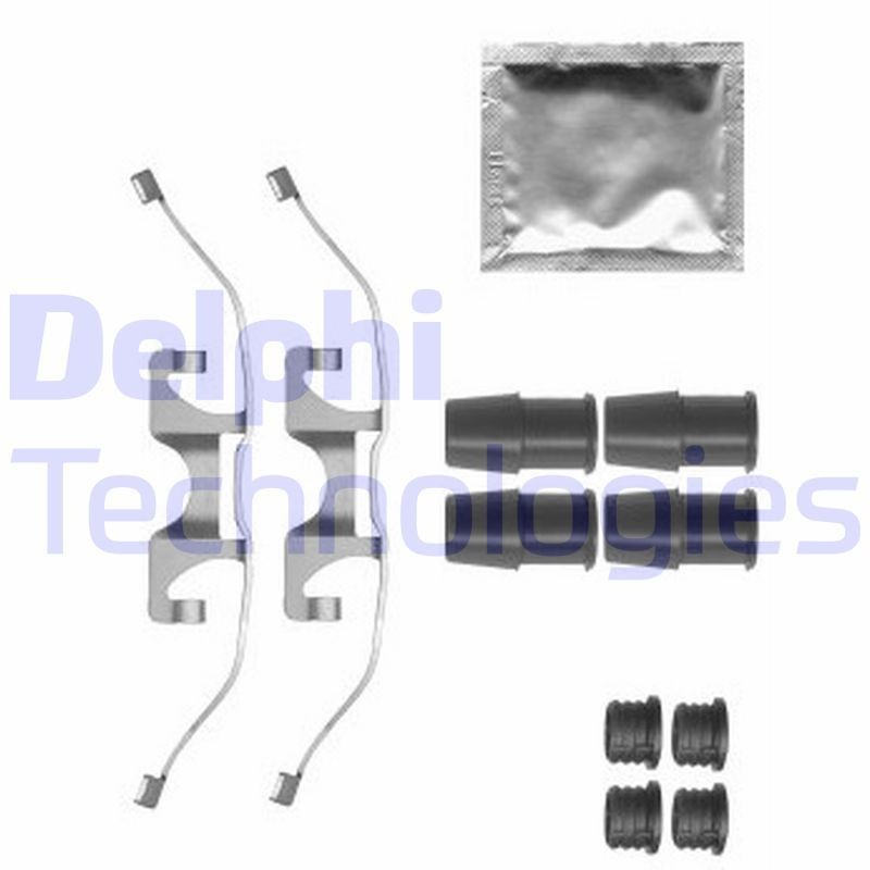 DELPHI LX0577 Lisakomplekt, ketaspiduriklotsid DS4 1.6 VTi 120 HP Bensiin 2018