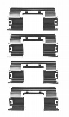 HELLA Engine oil cooler Article number: 8MO 376 924-221 cheaply