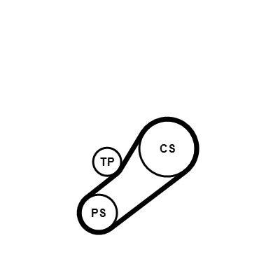 CONTITECH V-Ribbed Belt Set Article number: 4PK735K1 cheaply
