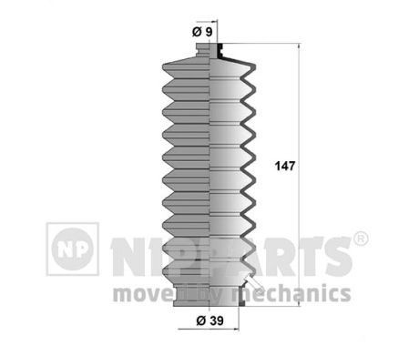 NIPPARTS Bellow Set, steering Article number: J2844000 cheaply
