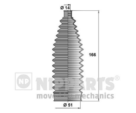NIPPARTS Manchetsæt, styretøj Varenummer: N2845012 billige