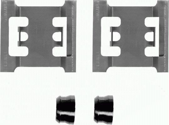 TEXTAR 82020900 Monteringssæt til bremseklodser TRANSIT 2.0 (EBL, EBS, ECL, EDS, EDL, EGL, ESS, ESL, EUS) 114 HK Benzin 2000