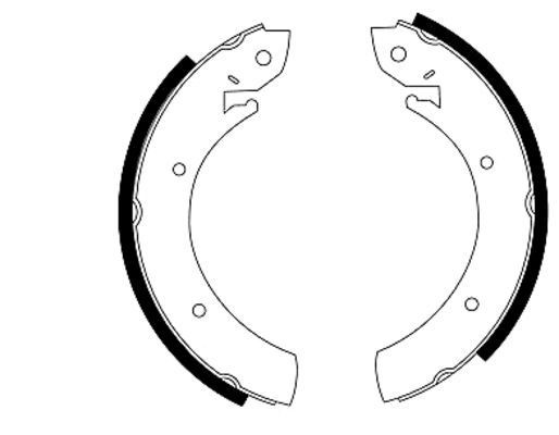 TEXTAR Brake Shoe Set Article number: 91015700 cheaply