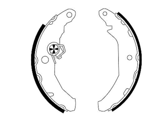 TEXTAR Brake Shoe Set Article number: 91033300 cheaply