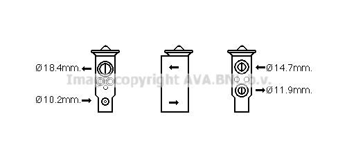 PRASCO AC expansion valve Article number: DN1389 cheaply