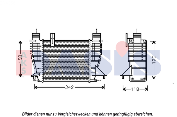 AKS DASIS Intercooler Article number: 077008N cheaply