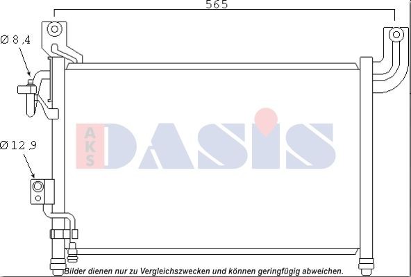 AKS DASIS Air conditioning condenser Article number: 092062N cheaply