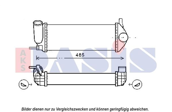 AKS DASIS Intercooler Article number: 187031N cheaply