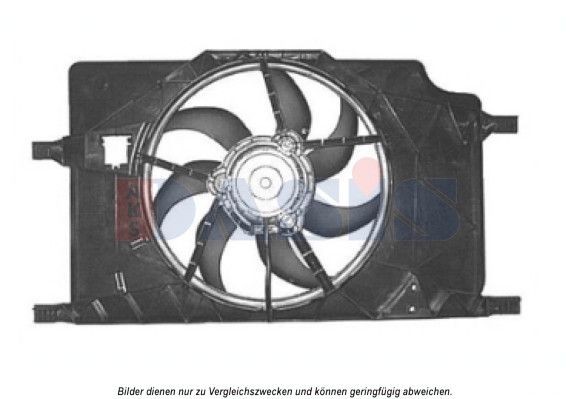 AKS DASIS 188027N Electric Motor, radiator fan ESPACE 2.0 dCi (JK01, JK02, JK1J, JK1K, JK1H) 150 PS Diesel