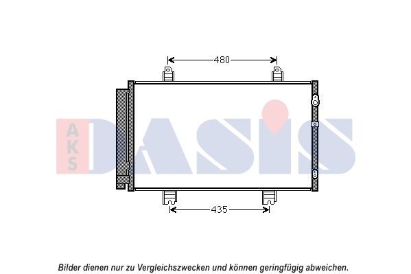 AKS DASIS Air conditioning condenser Article number: 212094N cheaply