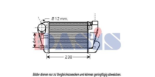 AKS DASIS Intercooler Article number: 487023N cheaply