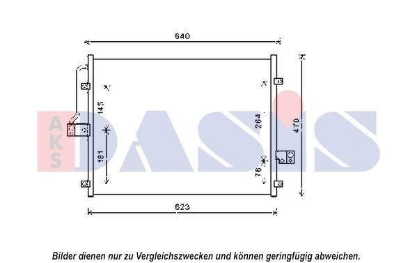 AKS DASIS Air conditioning condenser Article number: 512073N cheaply