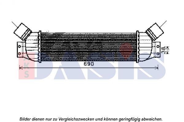 AKS DASIS Intercooler Article number: 517004N cheaply