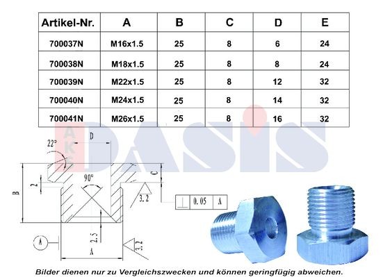 AKS DASIS Thread Insert Article number: 700038N cheaply