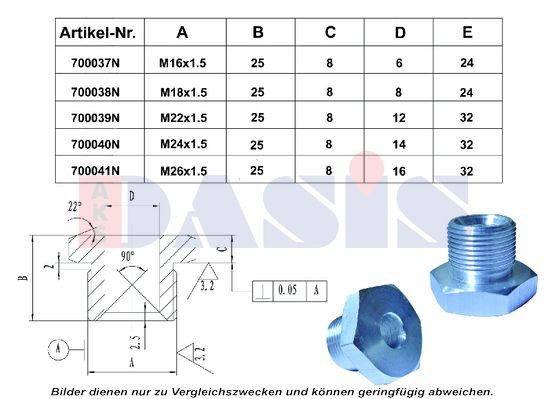 AKS DASIS Thread Insert Article number: 700039N cheaply