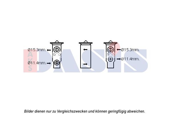 AKS DASIS AC expansion valve Article number: 840253N cheaply