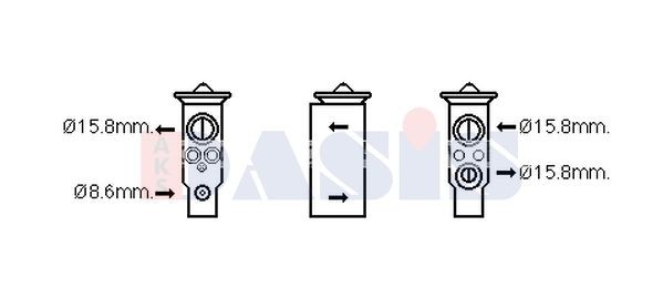AKS DASIS AC expansion valve Article number: 840261N cheaply