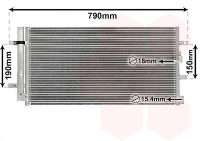 VAN WEZEL Air conditioning condenser Article number: 03005352 cheaply