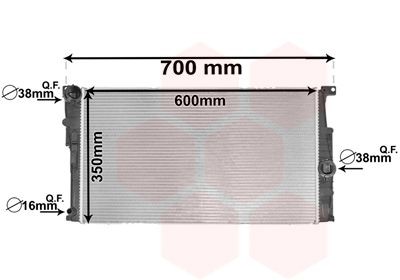VAN WEZEL Radiaator, mootorijahutus Artikli number: 06002453 soodsalt