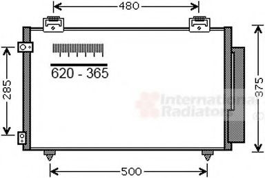 VAN WEZEL Air conditioning condenser Article number: 53005487 cheaply