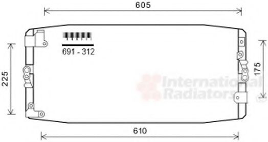 VAN WEZEL Air conditioning condenser Article number: 53005586 cheaply
