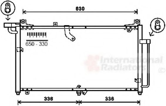 VAN WEZEL Air conditioning condenser Article number: 81005127 cheaply