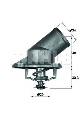 MAHLE ORIGINAL Thermostat Article number: TI 4 92 cheaply