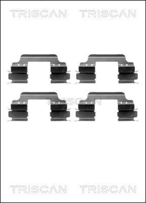 TRISCAN 8105 101635 Lisakomplekt, ketaspiduriklotsid EXPRESS 1.3 TCe 100 (F6MA) 102 HP Bensiin