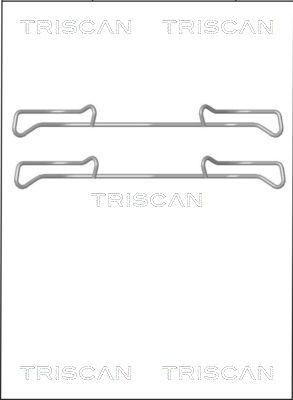 TRISCAN 8105 101642 Lisakomplekt, ketaspiduriklotsid PASSAT 1.4 TSI 160 HP Bensiin 2014