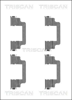TRISCAN 8105 101659 Monteringssæt til bremseklodser ULYSSE 2.2 D Multijet 170 HK Diesel 2011