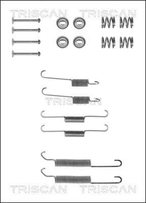 TRISCAN 8105 102171 Accessory Kit, brake shoes SAMBA 0.9 (51A601, 51A591) 42 PS Petrol 1987